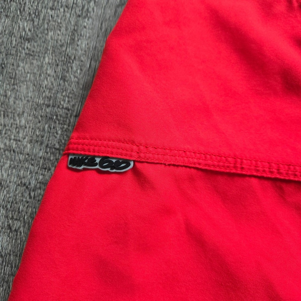 Nike 6.0 Mens Red Board Shorts Swim Trunks Size 38 Cargo Pocket Action Sports - Picture 7 of 11